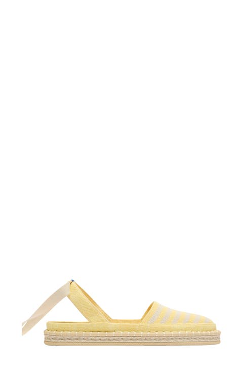 The d'Orsay Ankle Tie Espadrille Flat (Women)