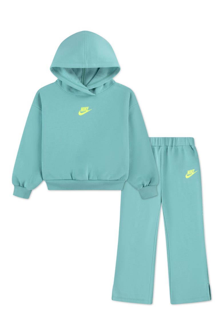 Kids' Pop Fleece Hoodie & Pants Set, Main, color, GREEN FROST
