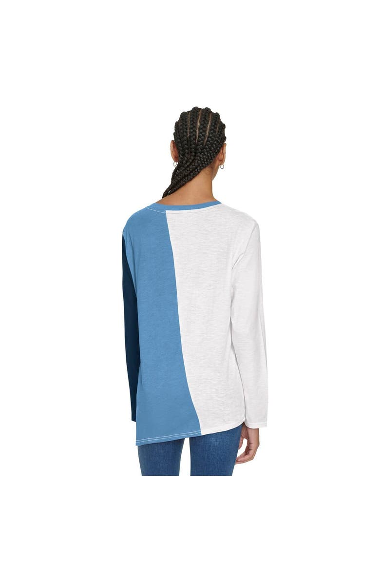 Women's Tommy Jeans White/Light Blue Memphis Grizzlies Amelia Color Blocked Long Sleeve T-Shirt, Alternate, color, White