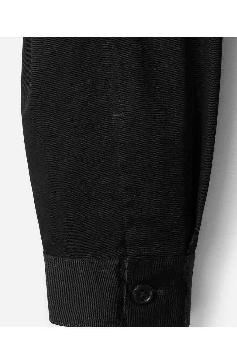 MANGO Cotton Overshirt, Alternate, color, Black