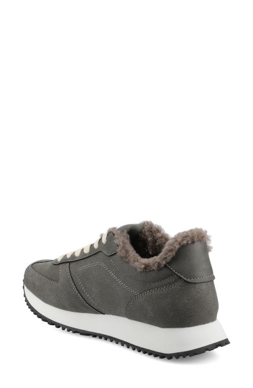 Journee Collection Flow Casual Sneaker In Gray