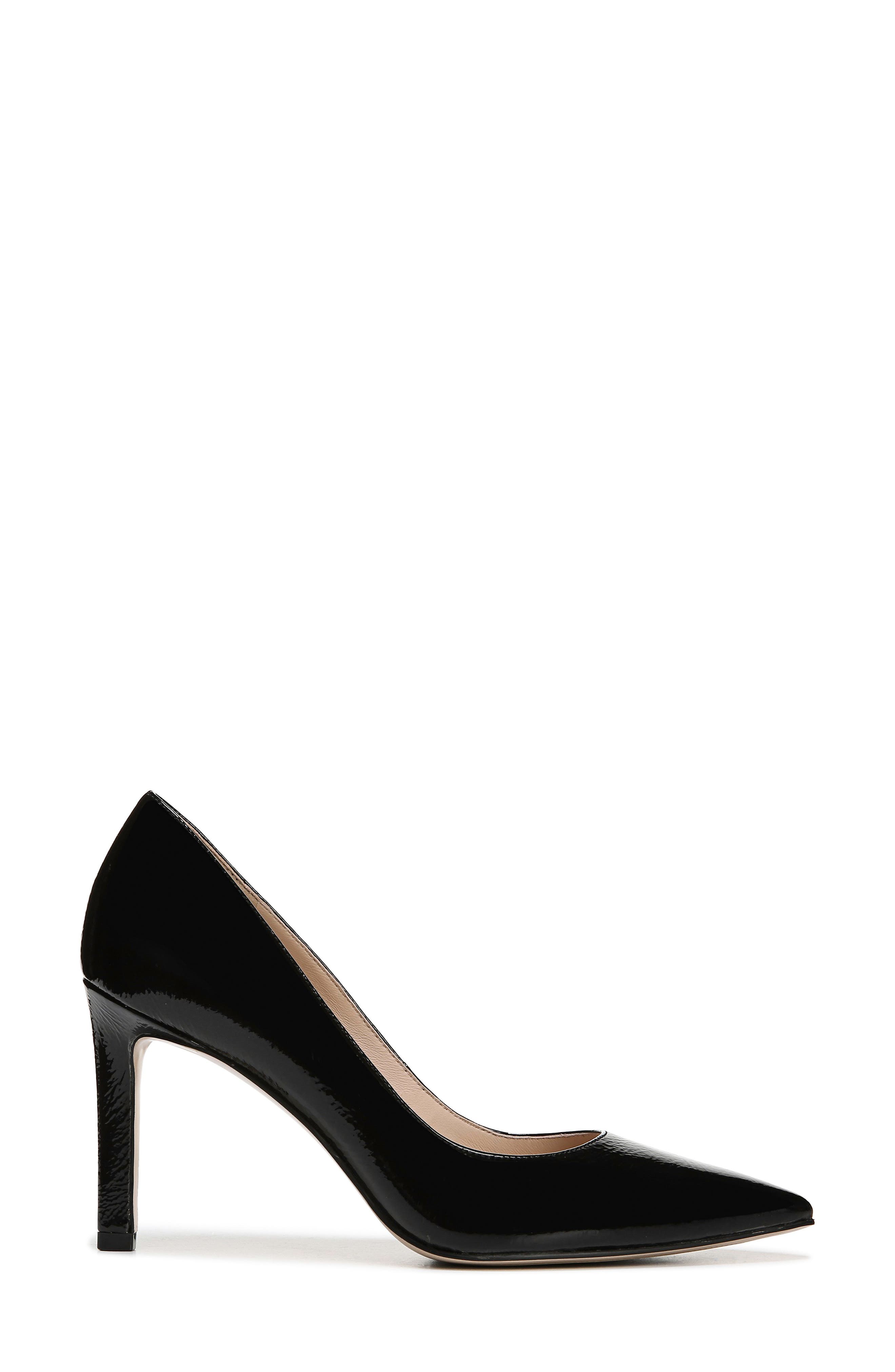 27 EDIT Alanna Pointed Toe Pump, Alternate, color, BLACK CRINKLE PATENT LEATHER