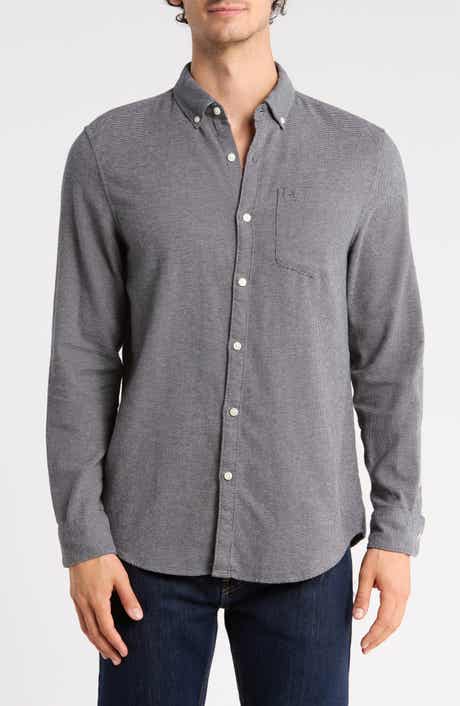 Long Sleeve Lightly Brushed Dobby Shirt