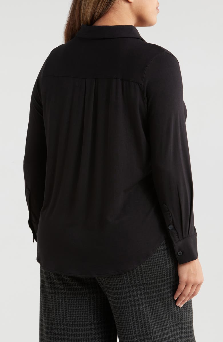 Universal Standard Moore Liquid Jersey Popover Top, Alternate, color, Black