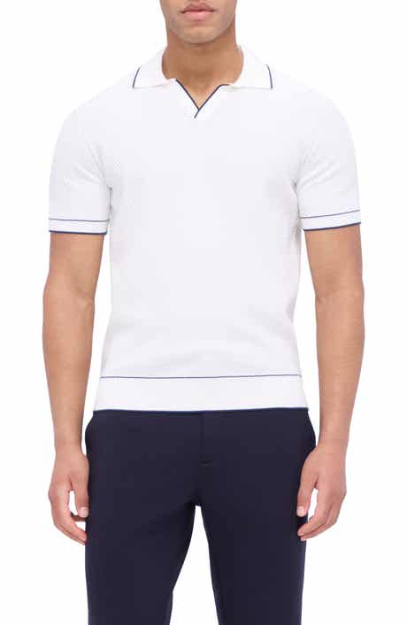 Bugatchi Tipped Johnny Collar Polo