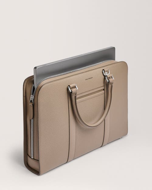 Carl Friedrik Palissy Briefcase In Taupe