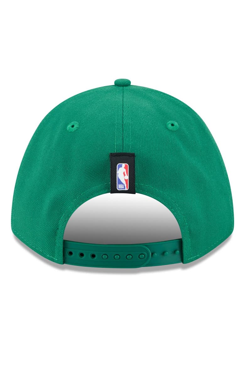 Men's New Era Kelly Green Boston Celtics 2025 NBA Draft M-Crown A-Frame 9FORTY Adjustable Hat, Alternate, color, Kelly Green