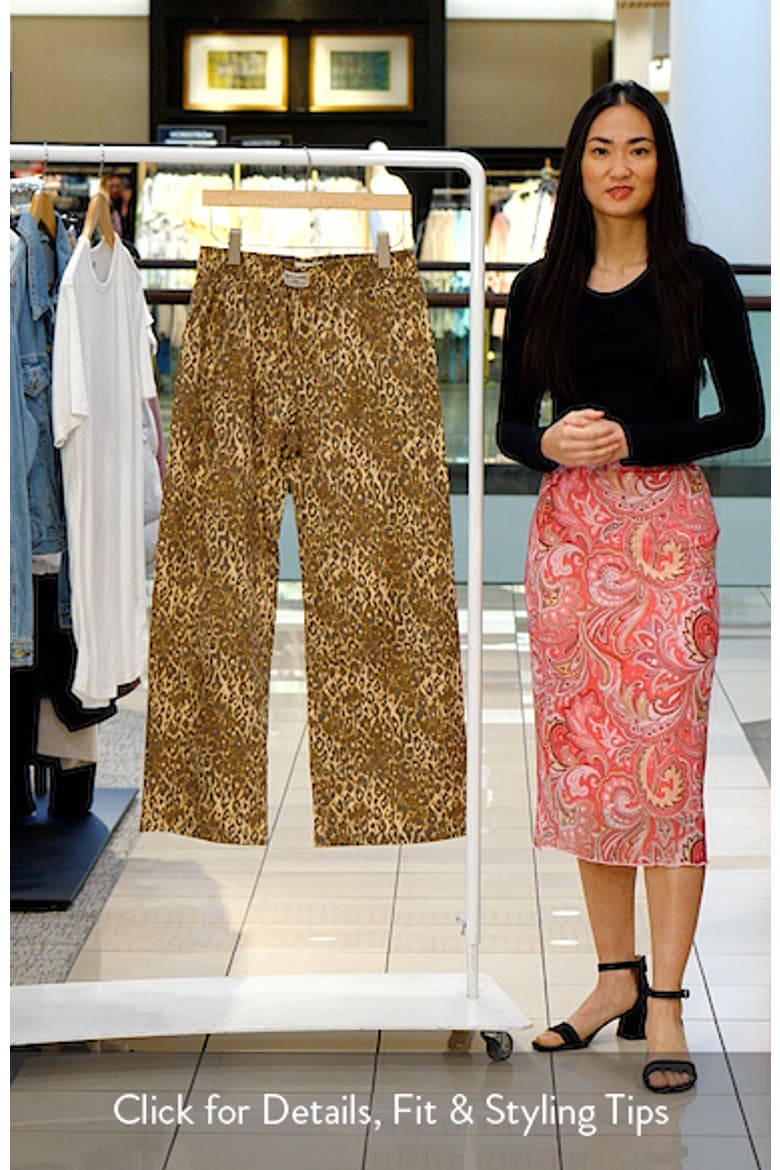 Animal Print Wide Leg Pants video