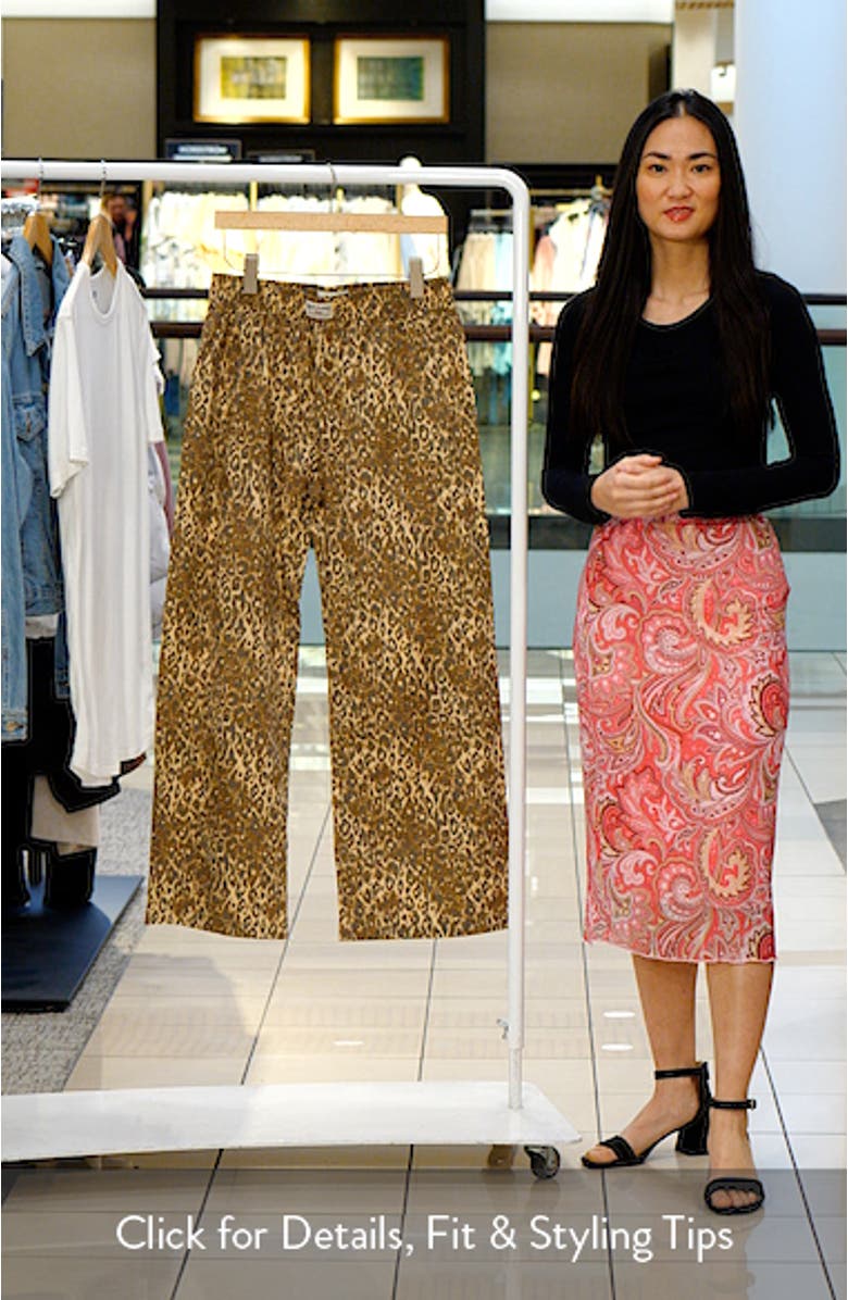 Animal Print Wide Leg Pants, sales video thumbnail