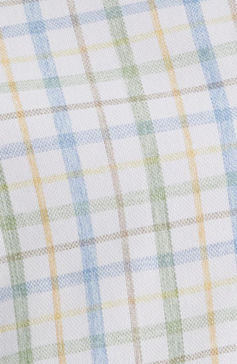 johnnie-O Maarten Plaid Performance Button-Up Shirt, Alternate, color, Moss