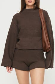 Princess Polly Cheyenne Oversize Sweater & Shorts Set