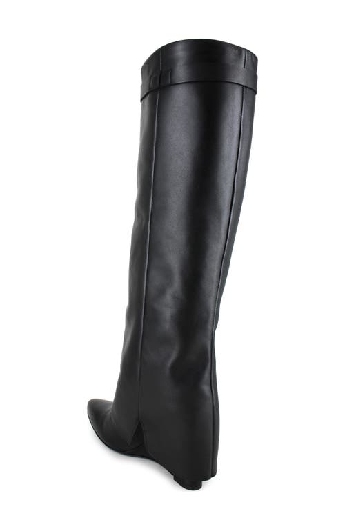 Zigi Knee High Boot In Black Leather