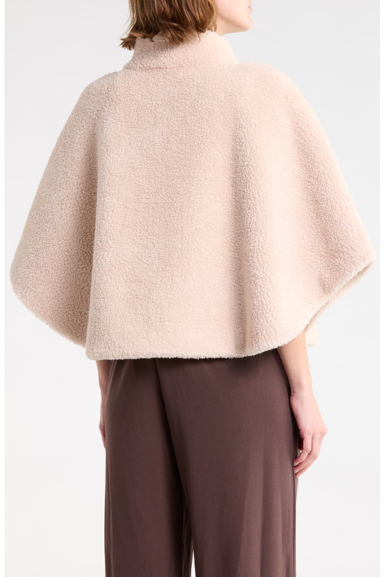 FAUX FUR CAPE, Alternate, color, CAMEL