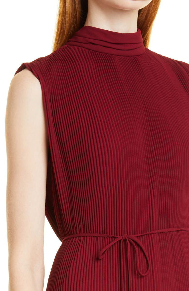 Milly Melina Sleeveless Pleated Dress, Alternate, color, 