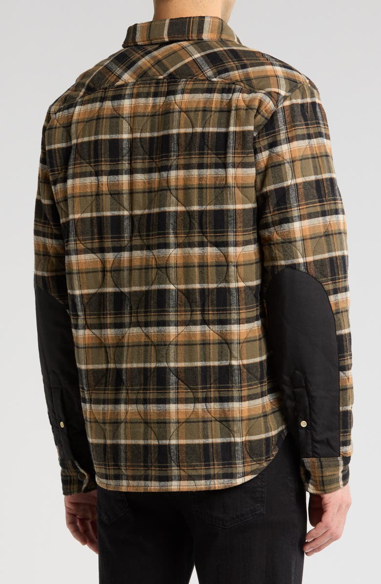 rag & bone Dane Plaid Down Quilted Flannel Snap-Up Shirt Jacket, Alternate, color,