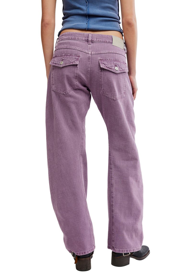 Highland Low Rise Bowed Leg Jeans, Alternate, color, COOL VIOLET