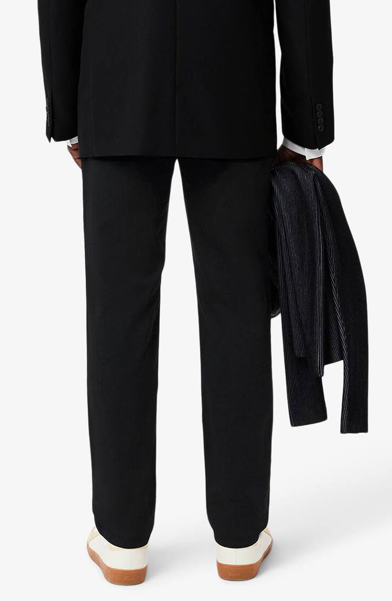 Lacoste Slim Fit Stretch Cotton Chinos, Alternate, color, Black