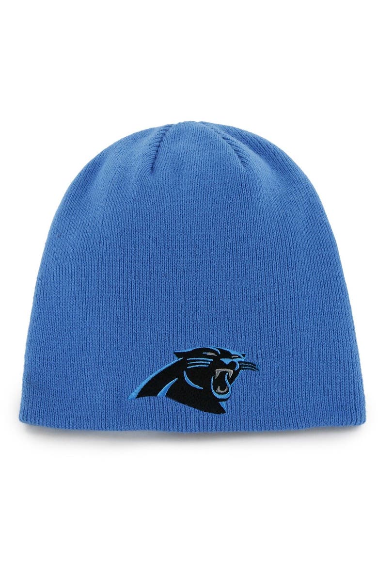 '47 Men's '47 Blue Carolina Panthers Secondary Logo Knit Beanie, Main, color, 