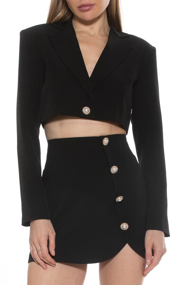 Alexia Admor Jane Cropped Long Sleeve Jacket, Main, color, 
