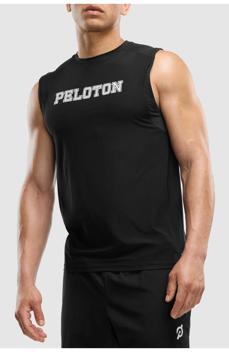 Peloton Essential Performance Muscle Tank, Main, color, Black
