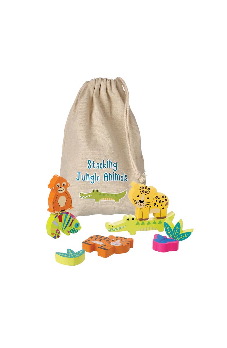 ORANGE TREE TOYS Jungle Animals Stacking, Developmental Toy, Kids Ages 1+, Alternate, color, Multicolored