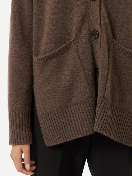Gobi Mongolian Cashmere Relaxed-fit Cashmere Cardigan In Cocoa