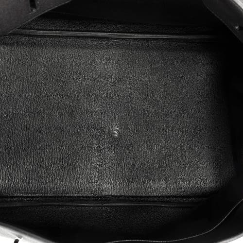 Pre-owned Hermes  Hermes Birkin Handbag Black Togo With Palladium Hardware 35 In Black