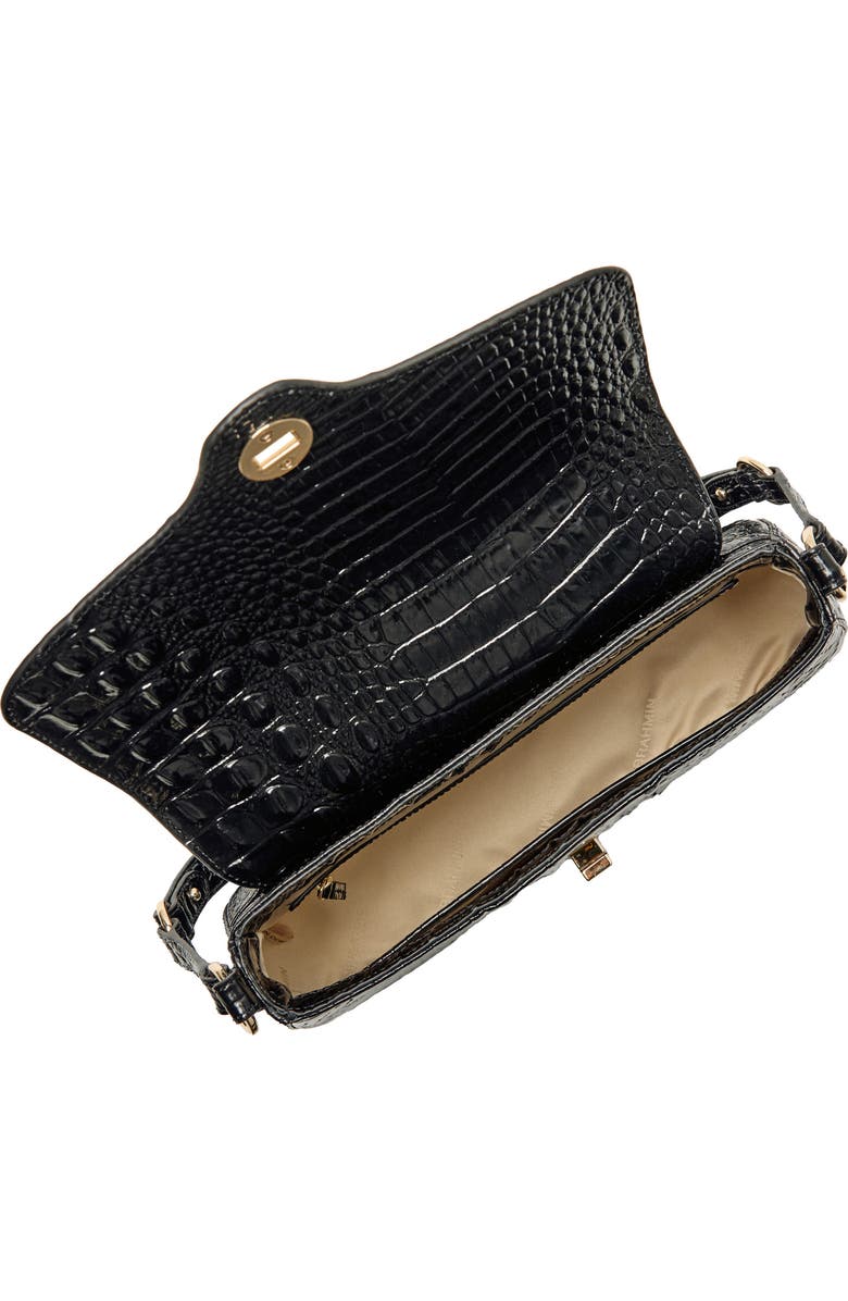 Brahmin Nerida Croc Embossed Leather Shoulder Bag, Alternate, color,