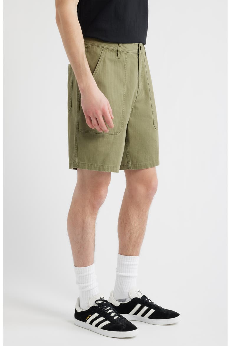 Surplus Cotton Shorts, Alternate, color, WASHED OLIVE GREEN