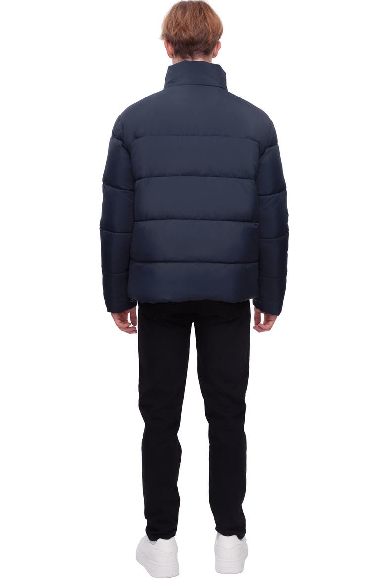 Lightweight Modern Puffer Jacket, Alternate, color, Navy
