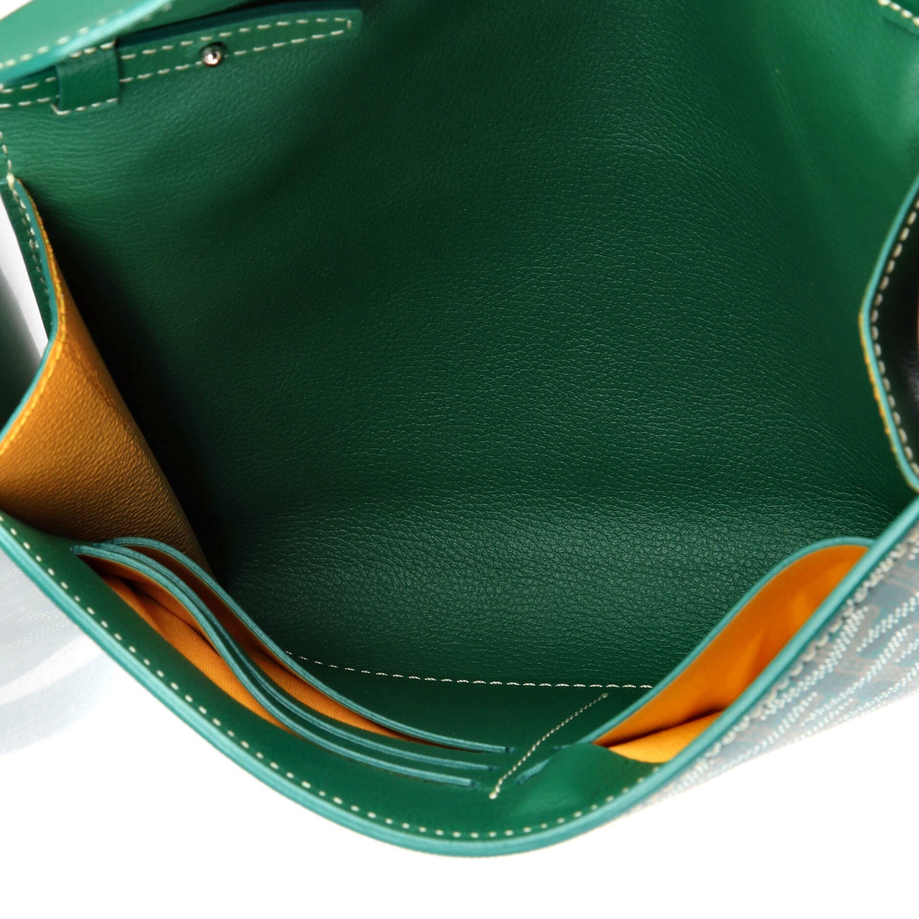 Chypre Wallet on Strap Coated Canvas with Leather, Alternate, color, Green