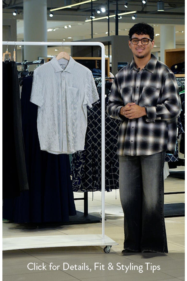 Commuter Stripe Seersucker Button-Up Shirt video