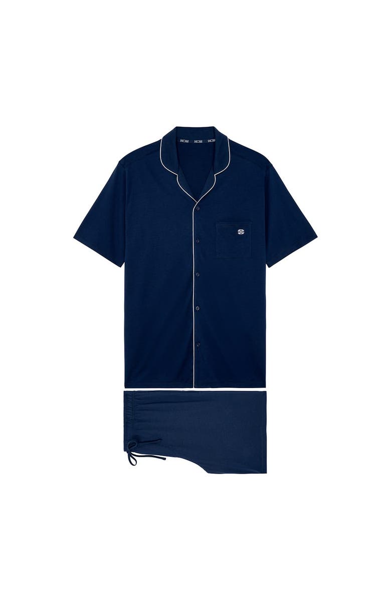 HOM Rafael Short Pajama Set, Main, color, Navy
