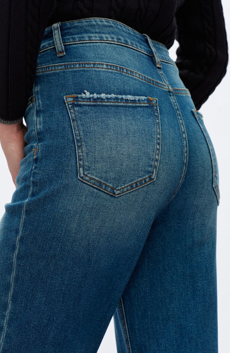 Bayeas High Waist Wide Leg Jeans, Alternate, color, Vintage Medium Blue