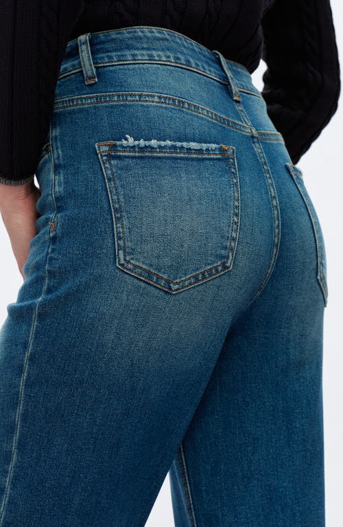 Bayeas High Waist Wide Leg Jeans In Multi