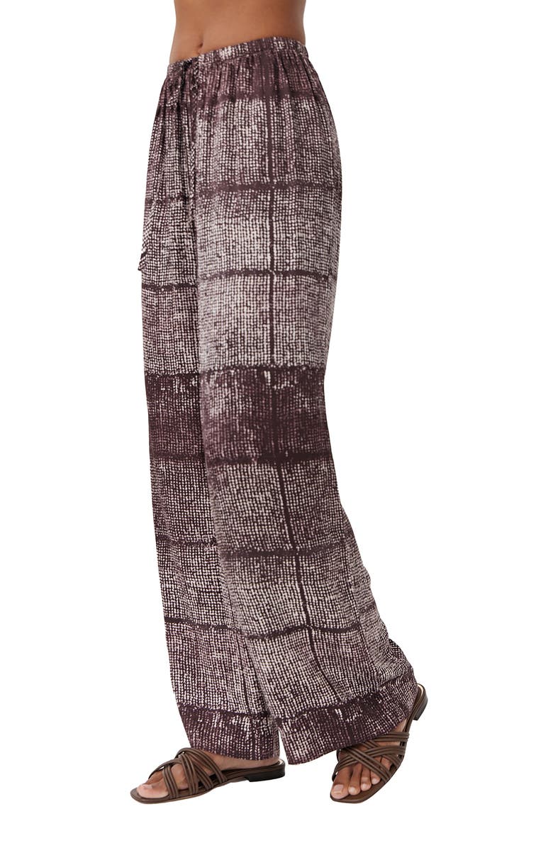 Bella Dahl Printed Wide Leg Drawstring Pants, Alternate, color, Asilah Print