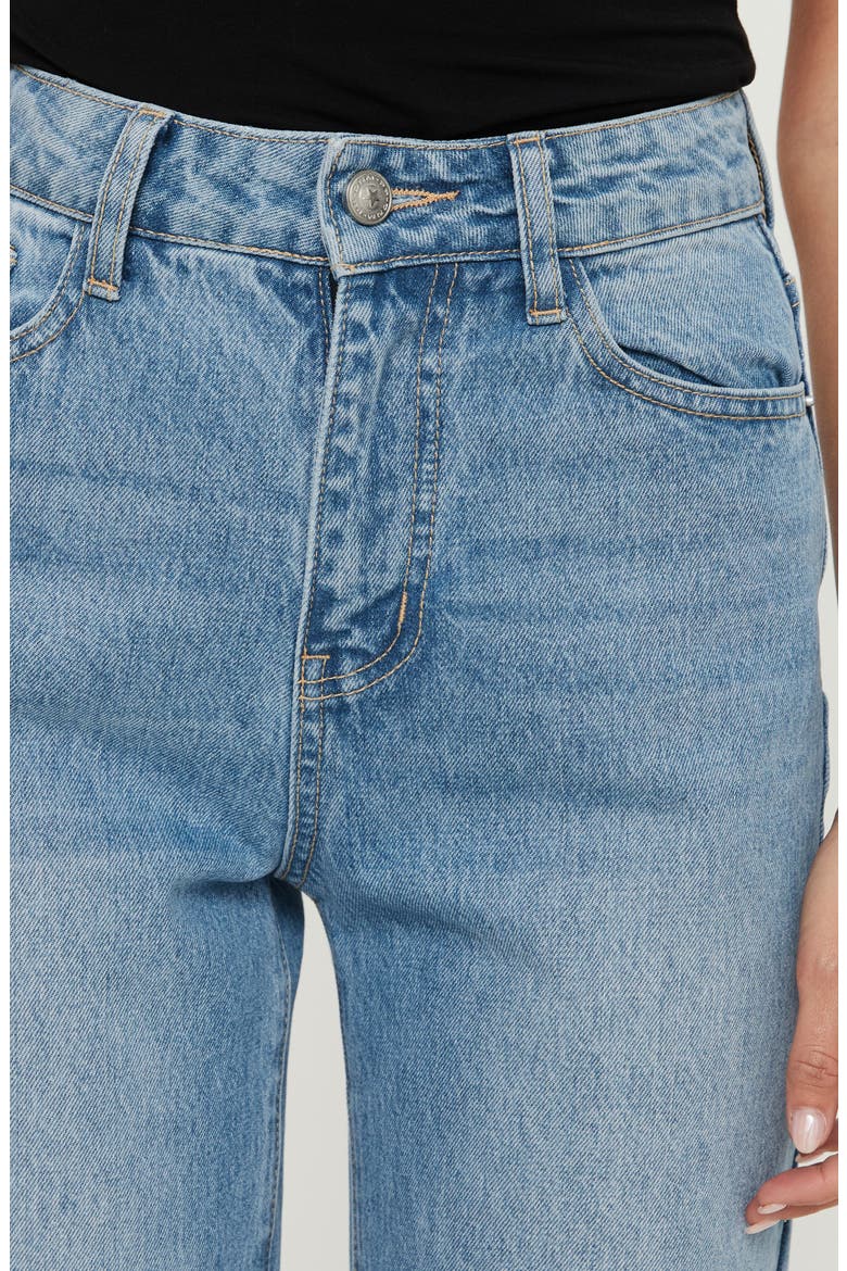 Henesey High Waist Straight Leg Jeans, Alternate, color, BLUE