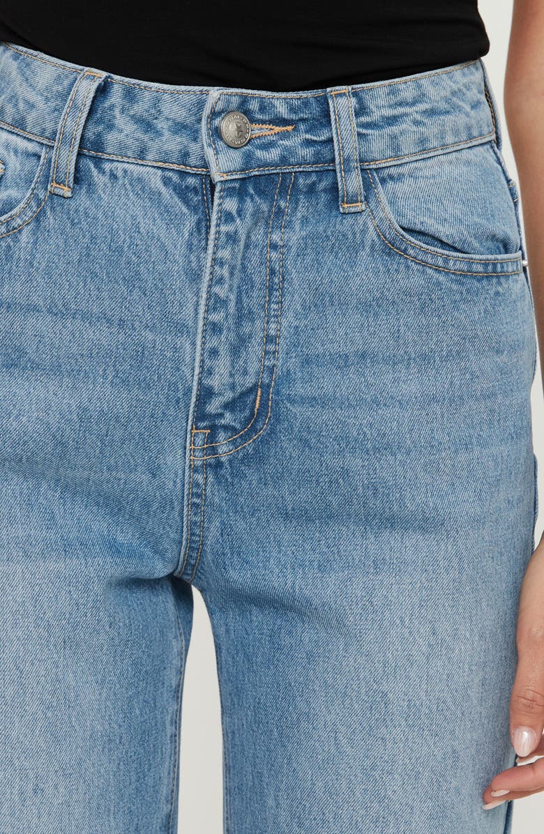 Princess Polly Henesey High Waist Straight Leg Jeans, Alternate, color, 