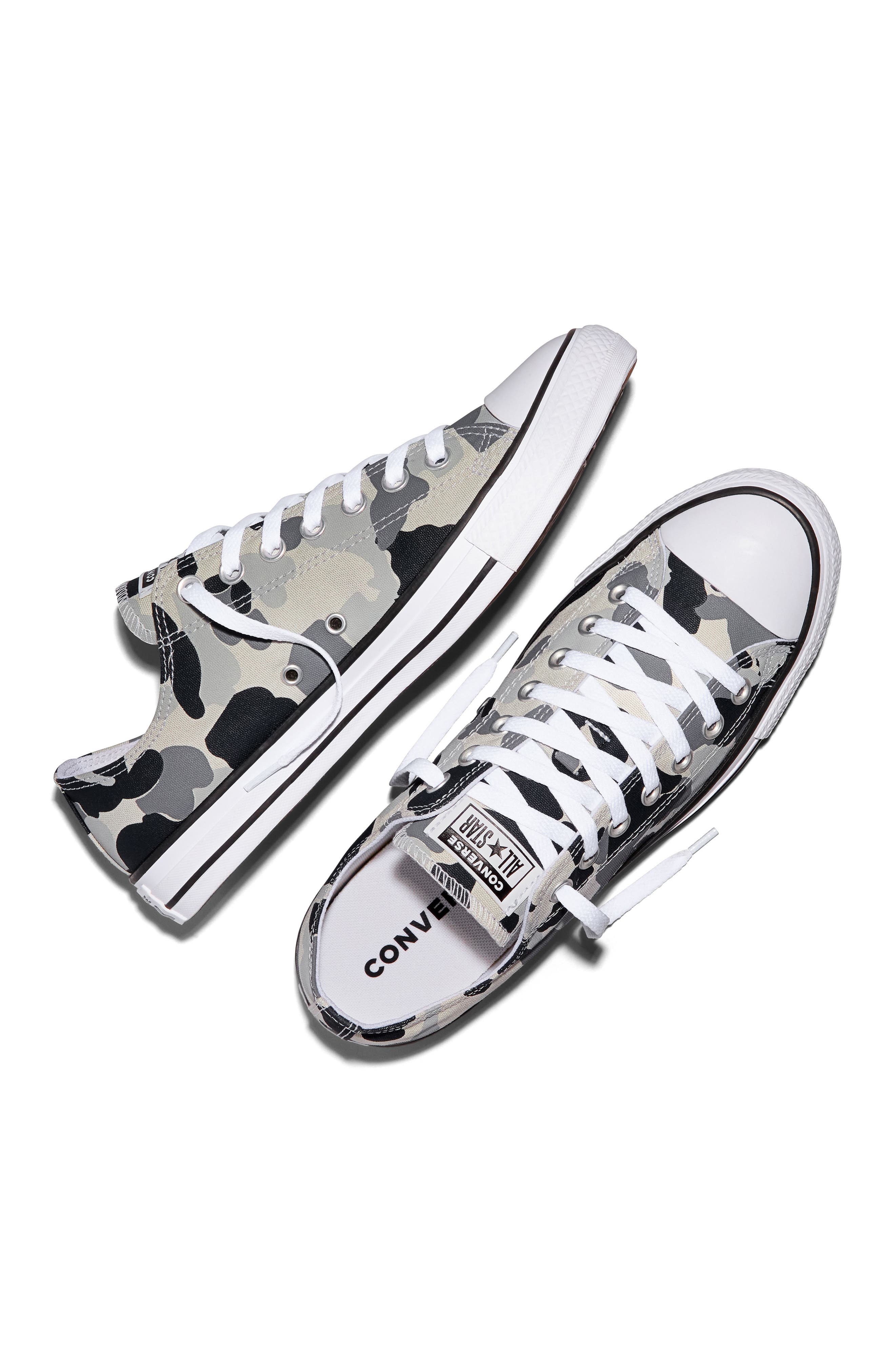 Chuck Taylor All Star Camo High Top Sneaker, Alternate, color, LIGHT GREY/ GREY AREA