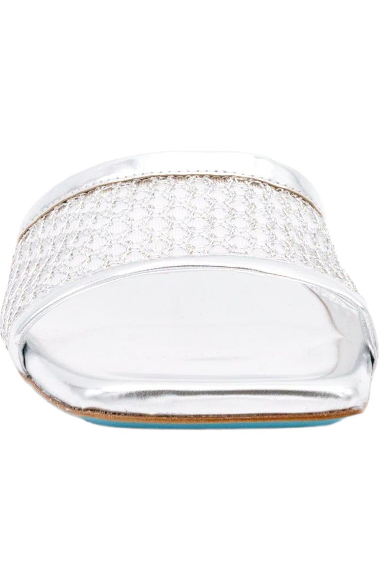 Valentina Rangoni Calliope Slide Sandals, Alternate, color, Silver