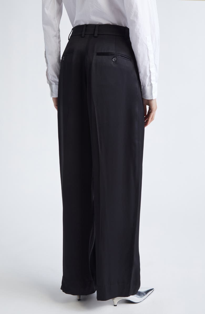 TOTEME Pleated Fluid Pants, Alternate, color, Black