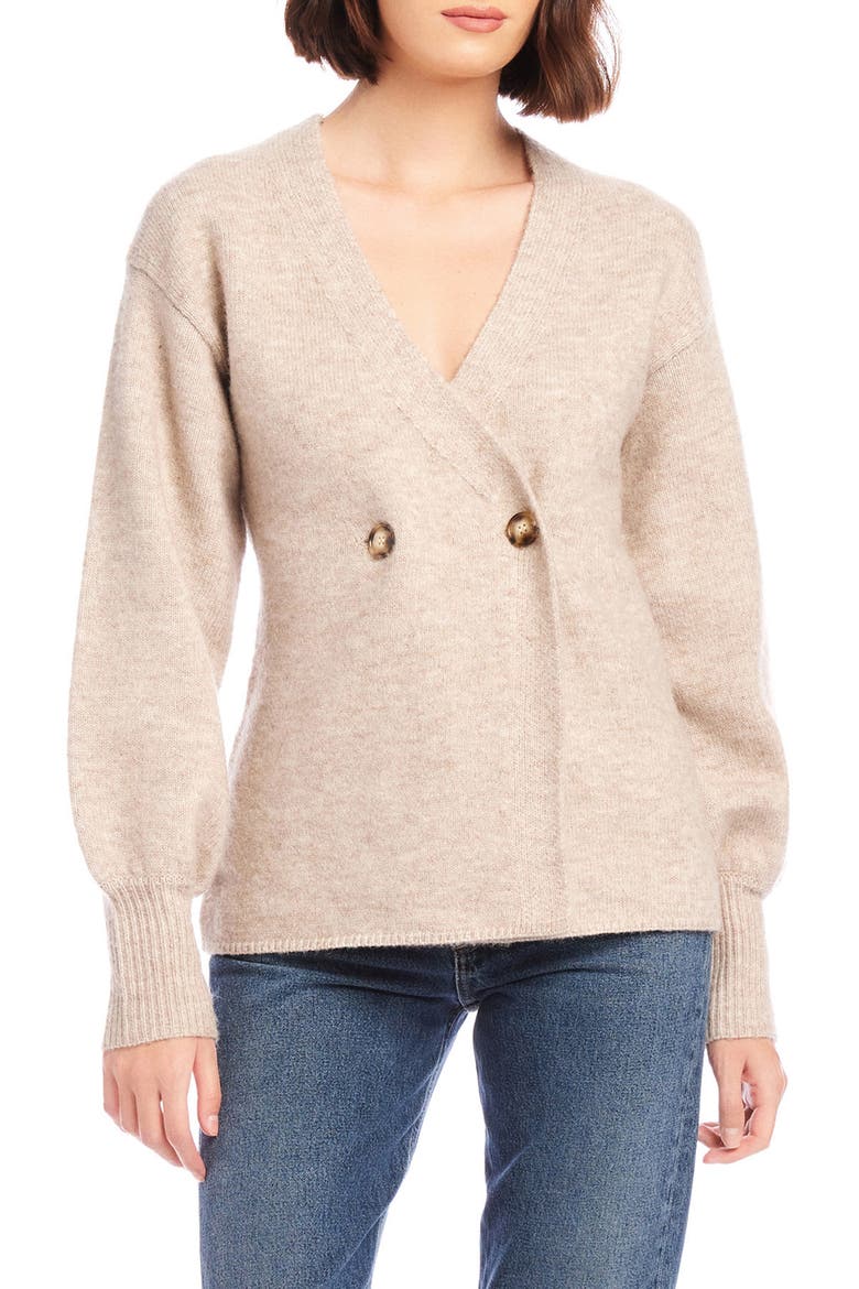 Lucy Double Breasted Cardigan, Main, color, EARTH