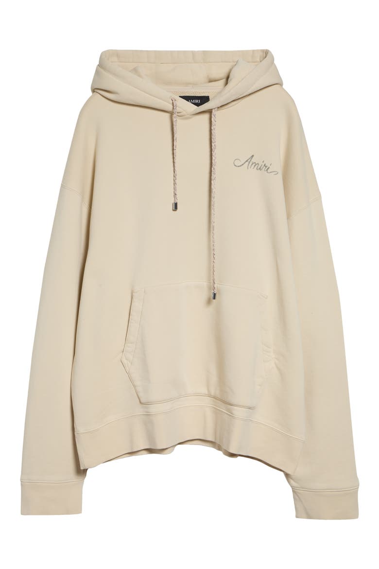 Oversize MA Check Patch Appliqué Hoodie, Alternate, color, ALABASTER
