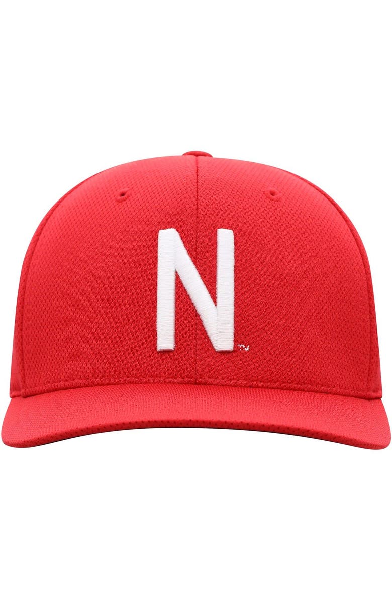 TOP OF THE WORLD Men's Top of the World Scarlet Nebraska Huskers Reflex Logo Flex Hat, Alternate, color, 
