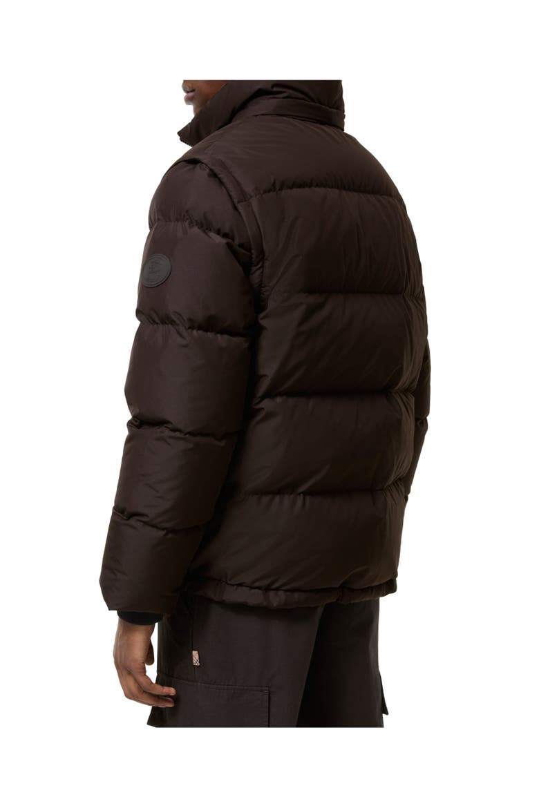 Detachable Sleeve Bideford Puffer Jacket, Alternate, color, Chocolate brown