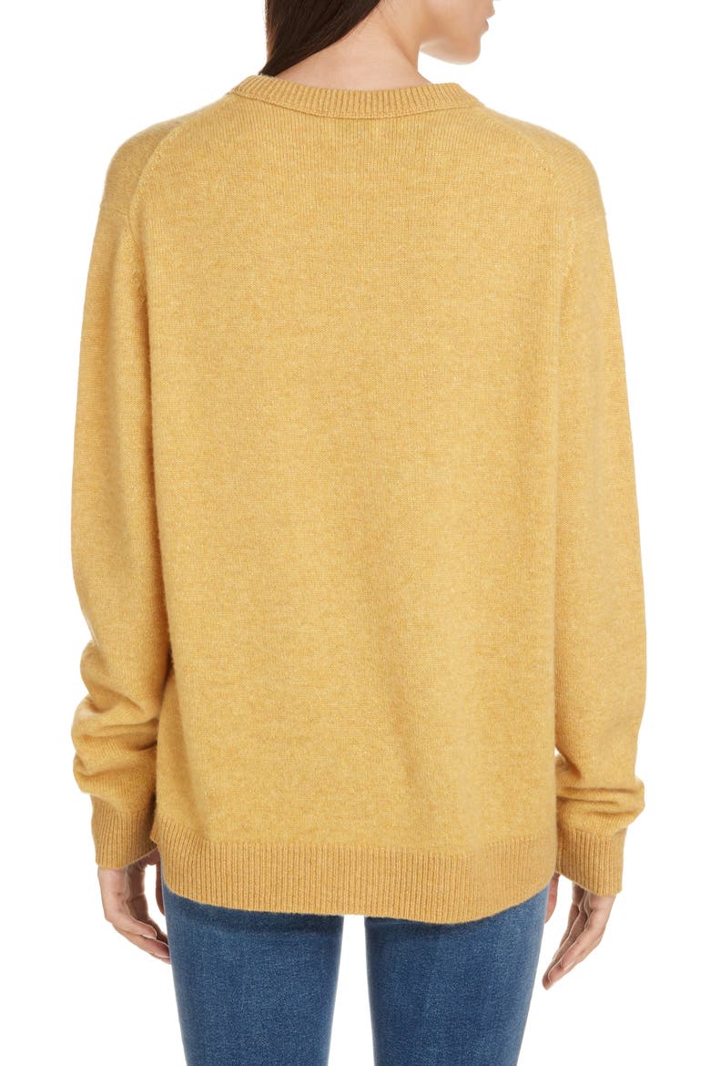 Kassio Cashmere Sweater, Alternate, color, MUSTARD YELLOW/ YELLOW DEGRADE