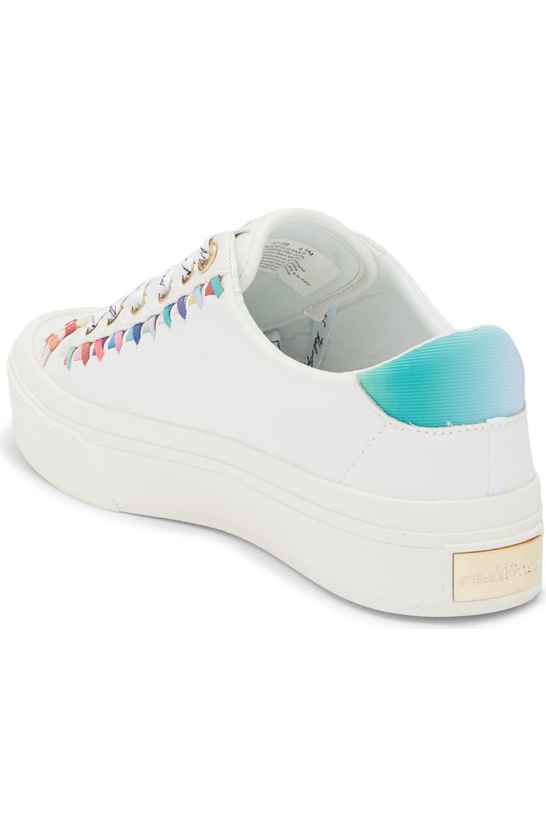 KARL LAGERFELD PARIS Galva Platform Sneaker, Alternate, color, Bright White