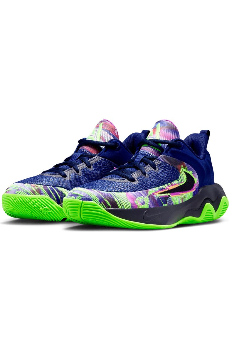Nike Kids' Giannis Immortality 4 Basketball Shoe, Main, color, Blue Void/ Green/ Black