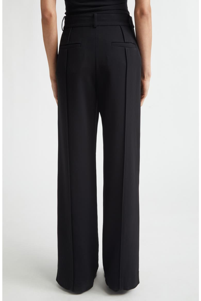 Weyes Crepe Straight Leg Pants, Alternate, color, BLACK