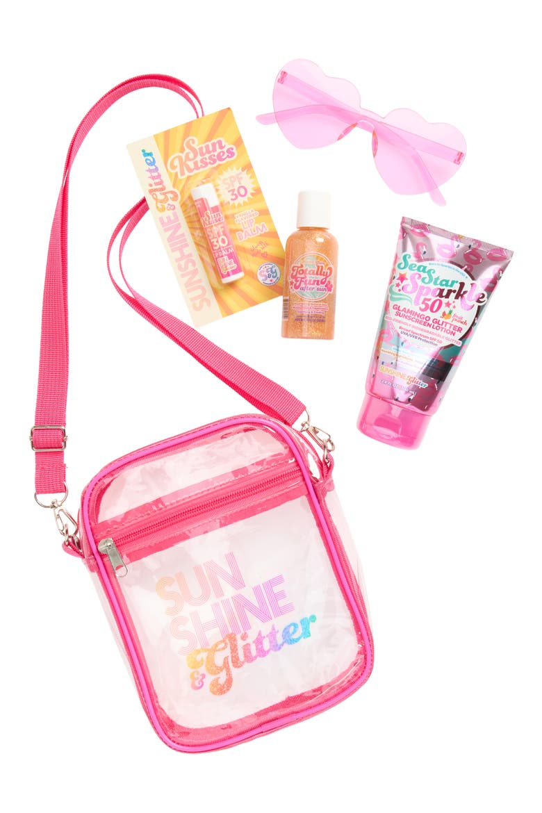 Glam On The Go Glamingo SPF Gift Set, Main, color, PINK